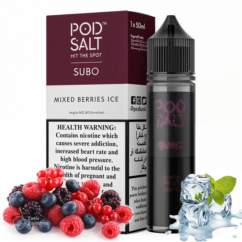 POD SALT SUBO JUICE - MIXED BERRIES ICE - 3MG